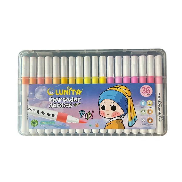 PLUMONES DE PINTURA ACRÍLICA PASTEL
